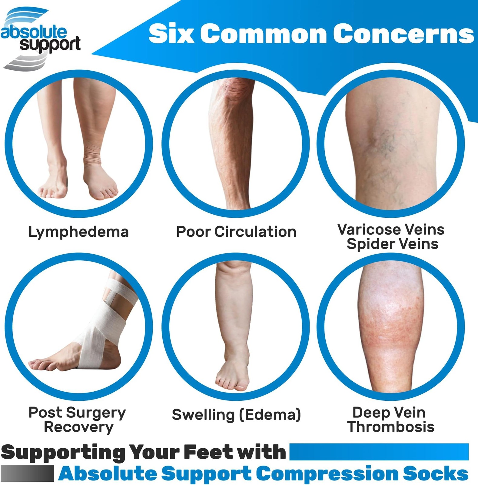 (3 Pairs – Closed Toe) Made in USA – Compression Socks for Women 15-20mmHg – …