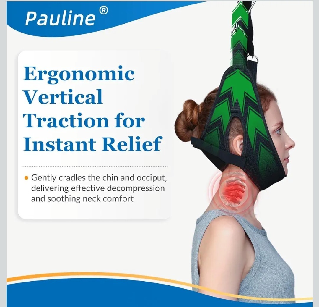 Cervical Neck Traction Device Over the Door – Hanging Neck Stretcher