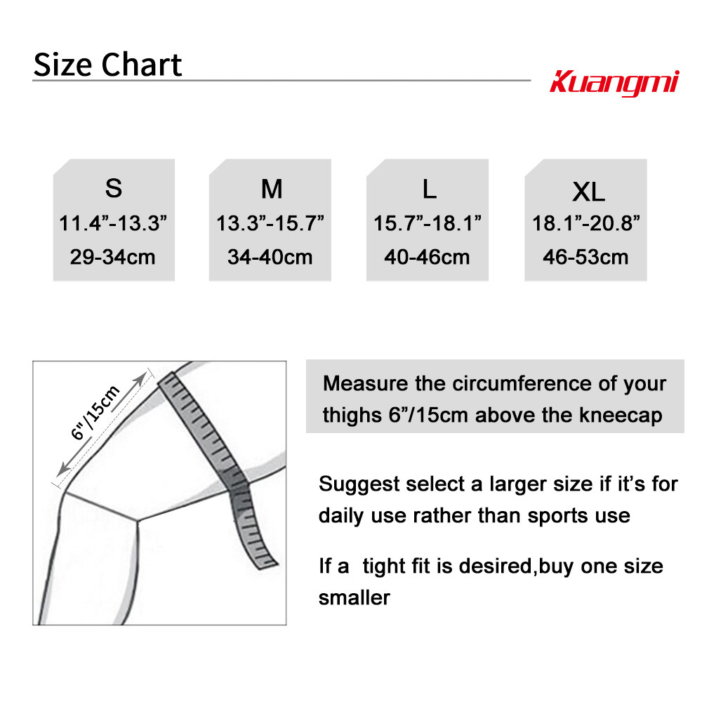 Kuangmi Elastic Kneepad Patella Knee Strap Brace Pad Knee Support Protection 2 X