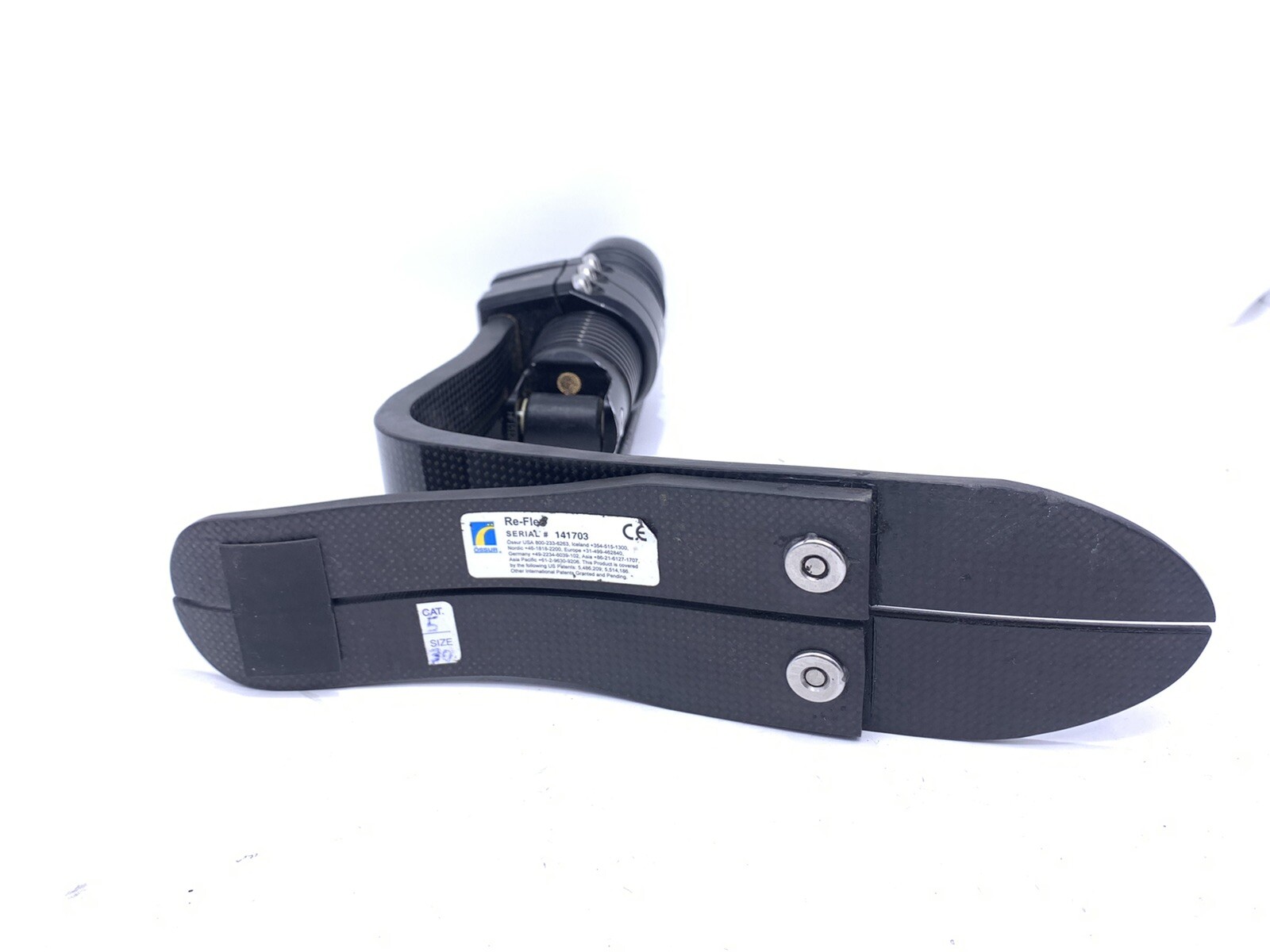 ossur reflex Re-flex Shock prosthetic foot. size 30. category 5. prosthetic leg