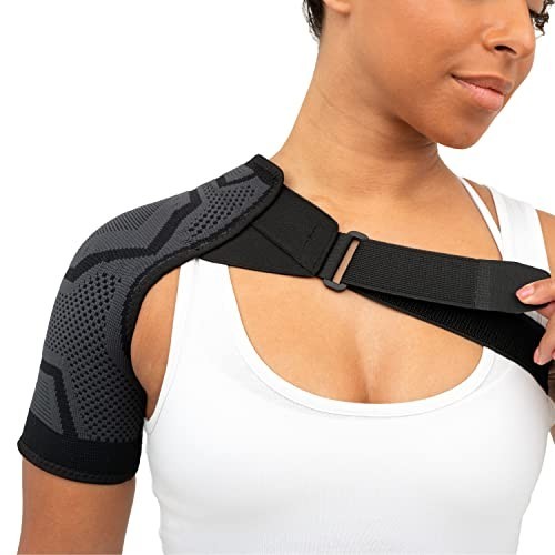 Shoulder Compression Brace for Pain Relief | PowerKnit Support for Rotator Cuff