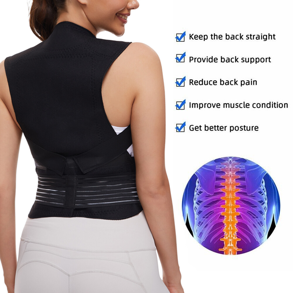 Posture Corrector Support Magnetic Back Shoulder Brace Belt Band For Men & Women
