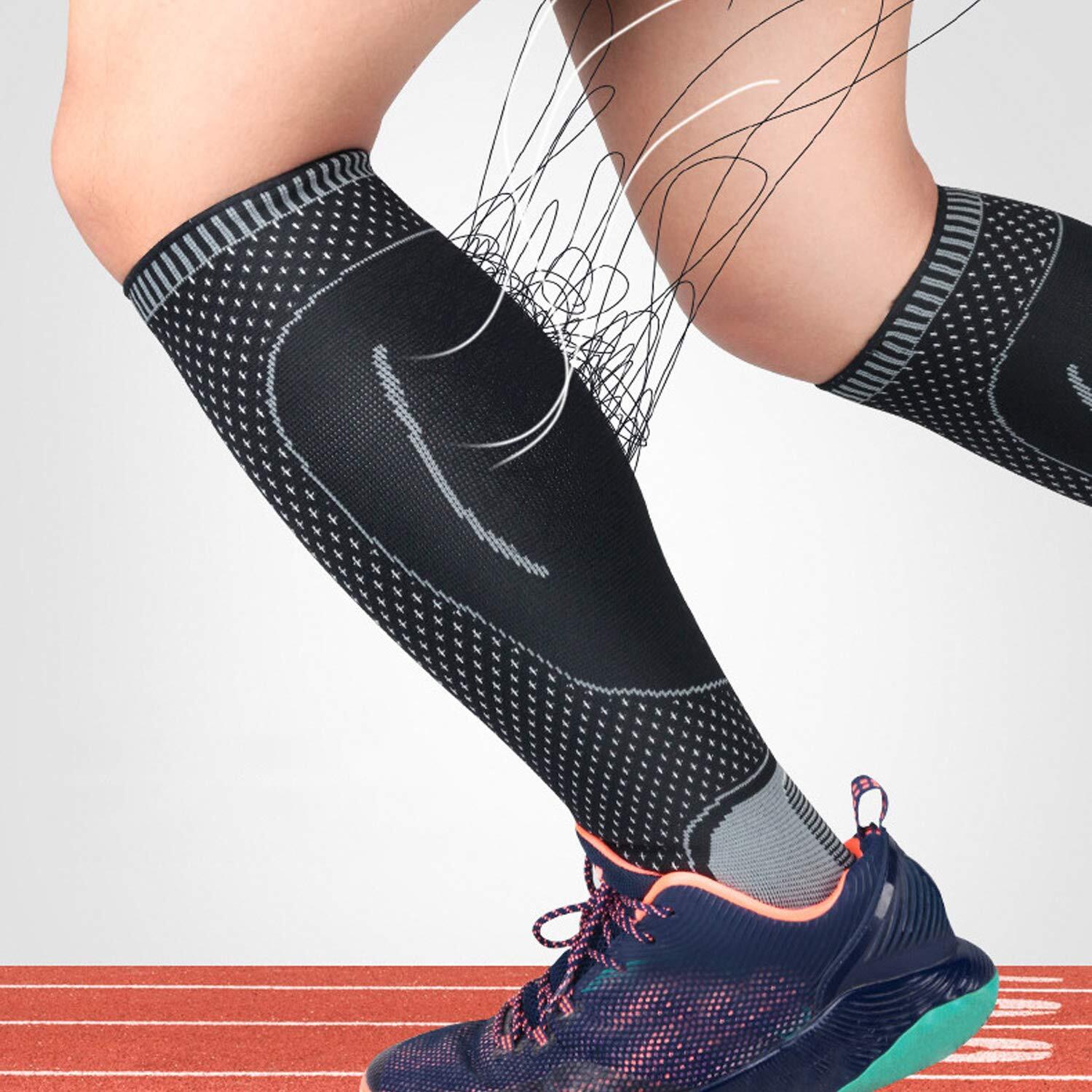 Calf Compression Sleeve Ankle Brace Leg Support Socks Foot Fasciitis Pain Relief