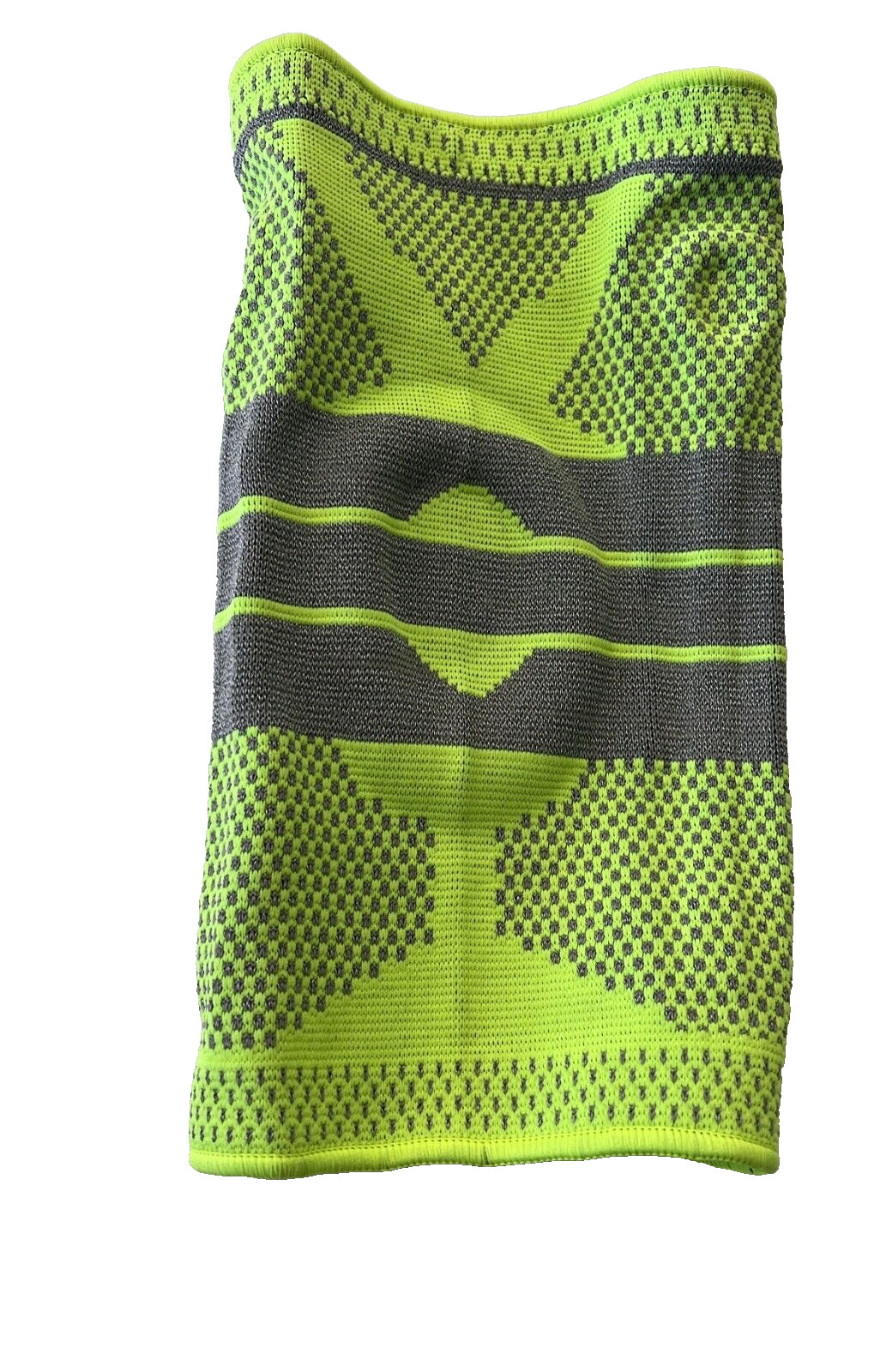 Knee Brace Compression Sleeve, Neon Green Pads Braces for Men Women Medical – XL