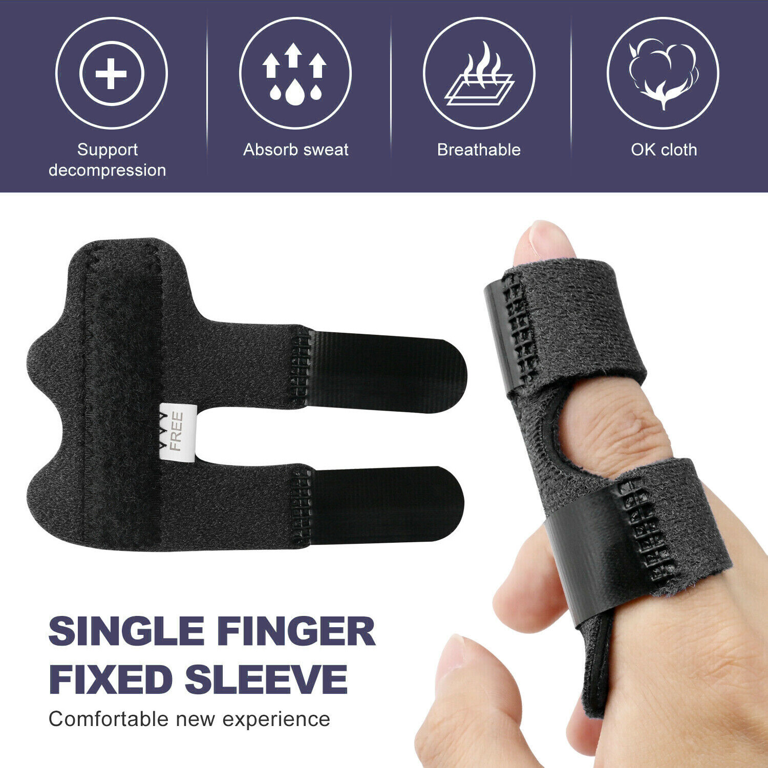 Adjustable Trigger Finger Splint Support Brace Fracture Recovery Fix Relief Pain