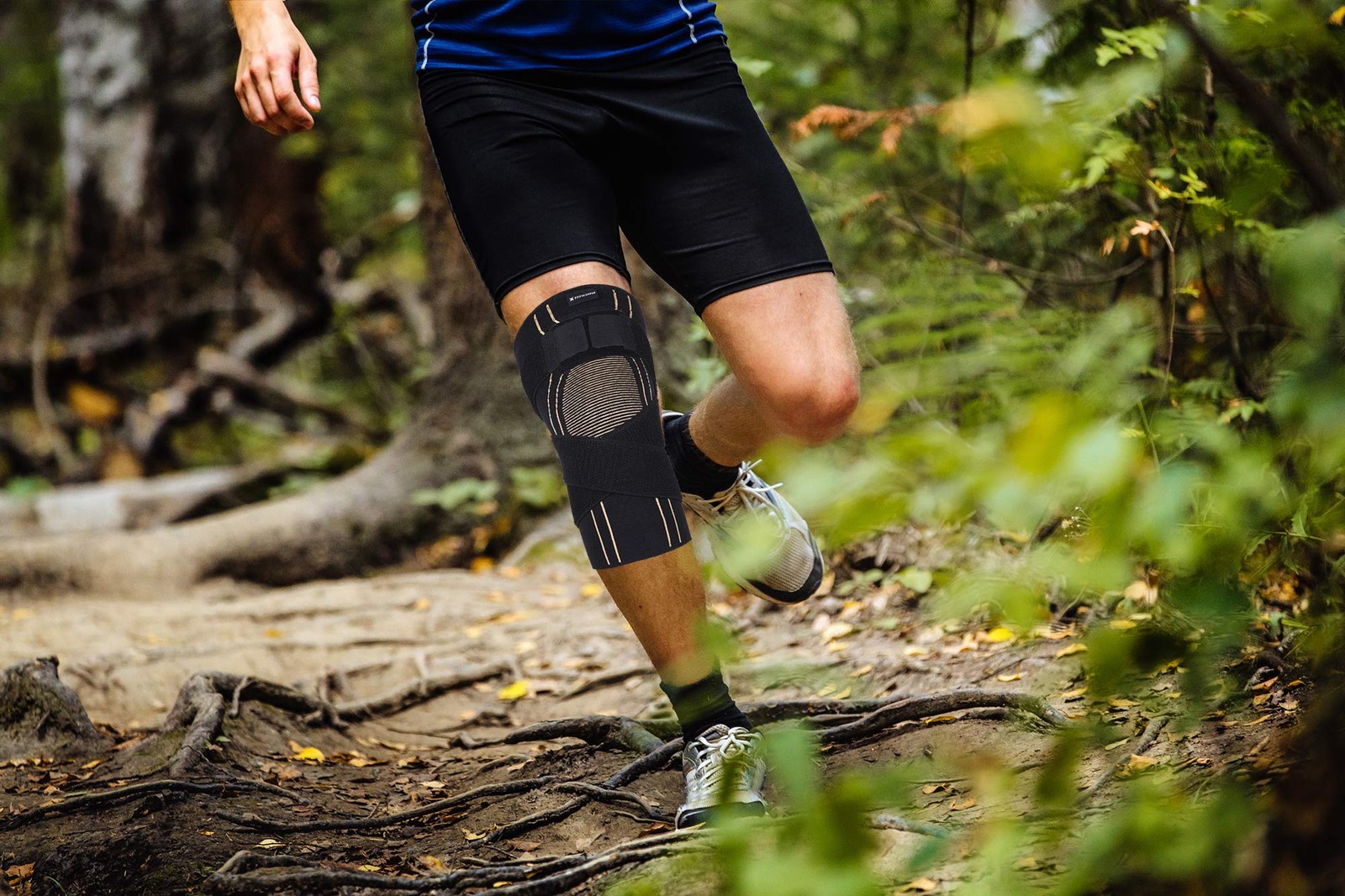 THX4COPPER Sport Compression Knee Brace with Medium (Pack of 1), Black