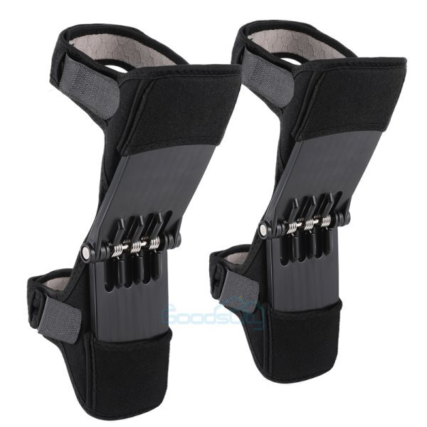 2PCS Spring Powered Knee Support Brace Sport Kneecap Joint Booster Protector Run