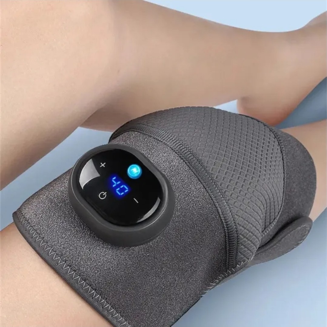 2PACK Heated Vibration Knee Massager, Cordless Knee Support Wrap for Joint Pain