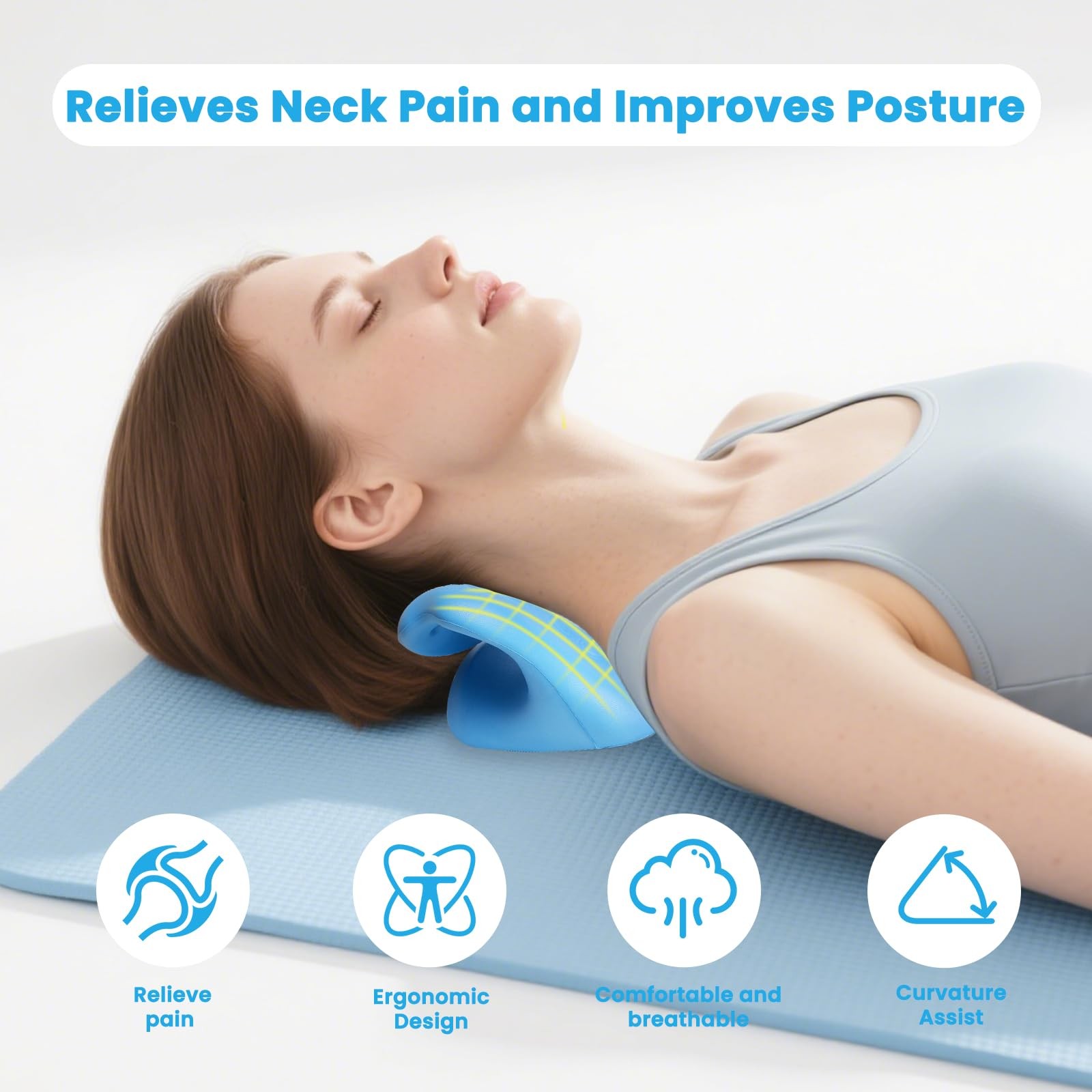 Karlstruyn Neck Stretcher Cervical Traction Device, Neck Hump Corrector for T…