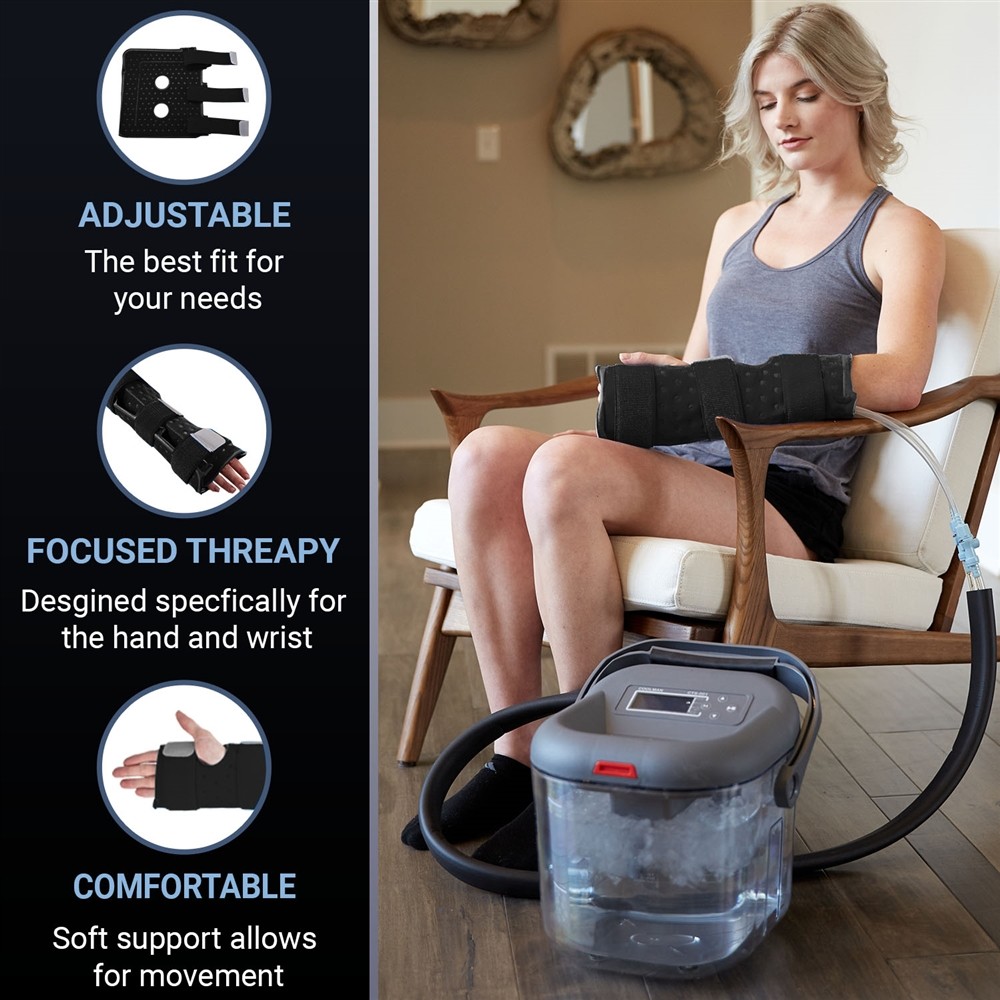 Cold Water Therapy Wrist and Hand Wrap for Cryotherapy Unit – Pad Only