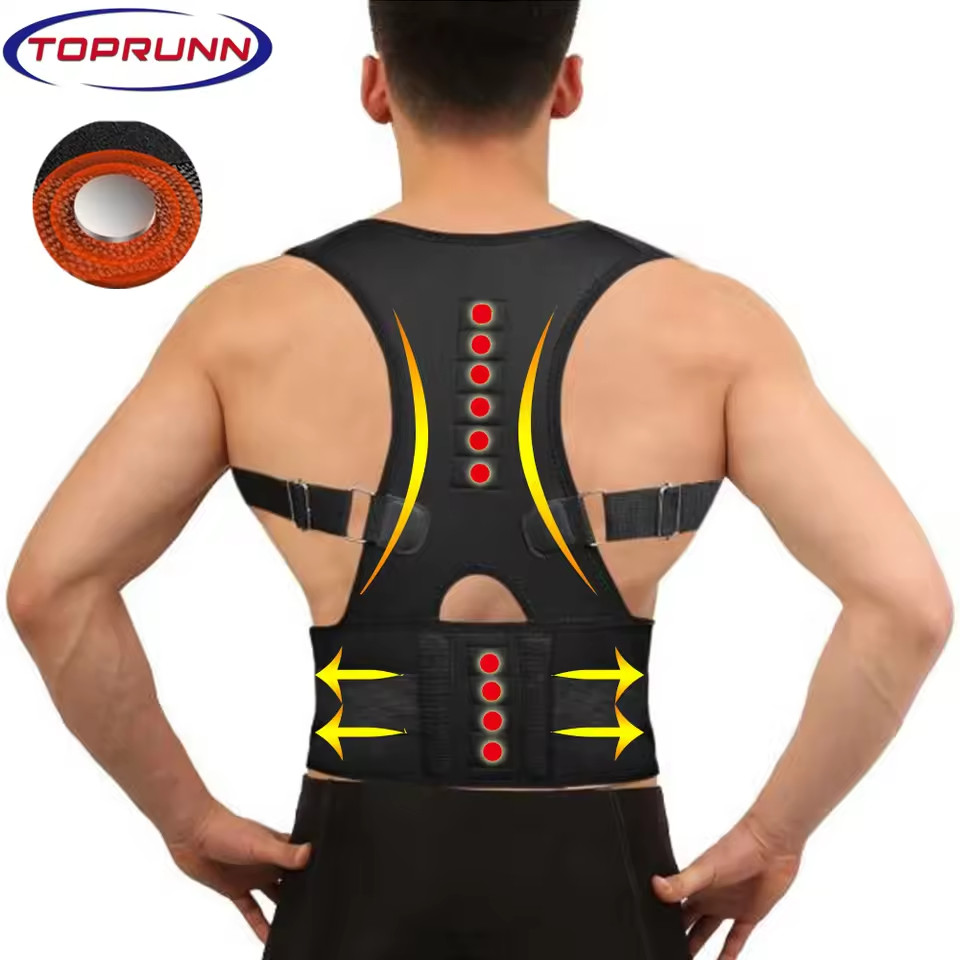 Magnetic Therapy Adult Back Corset Shoulder Lumbar Posture Corrector Bandage