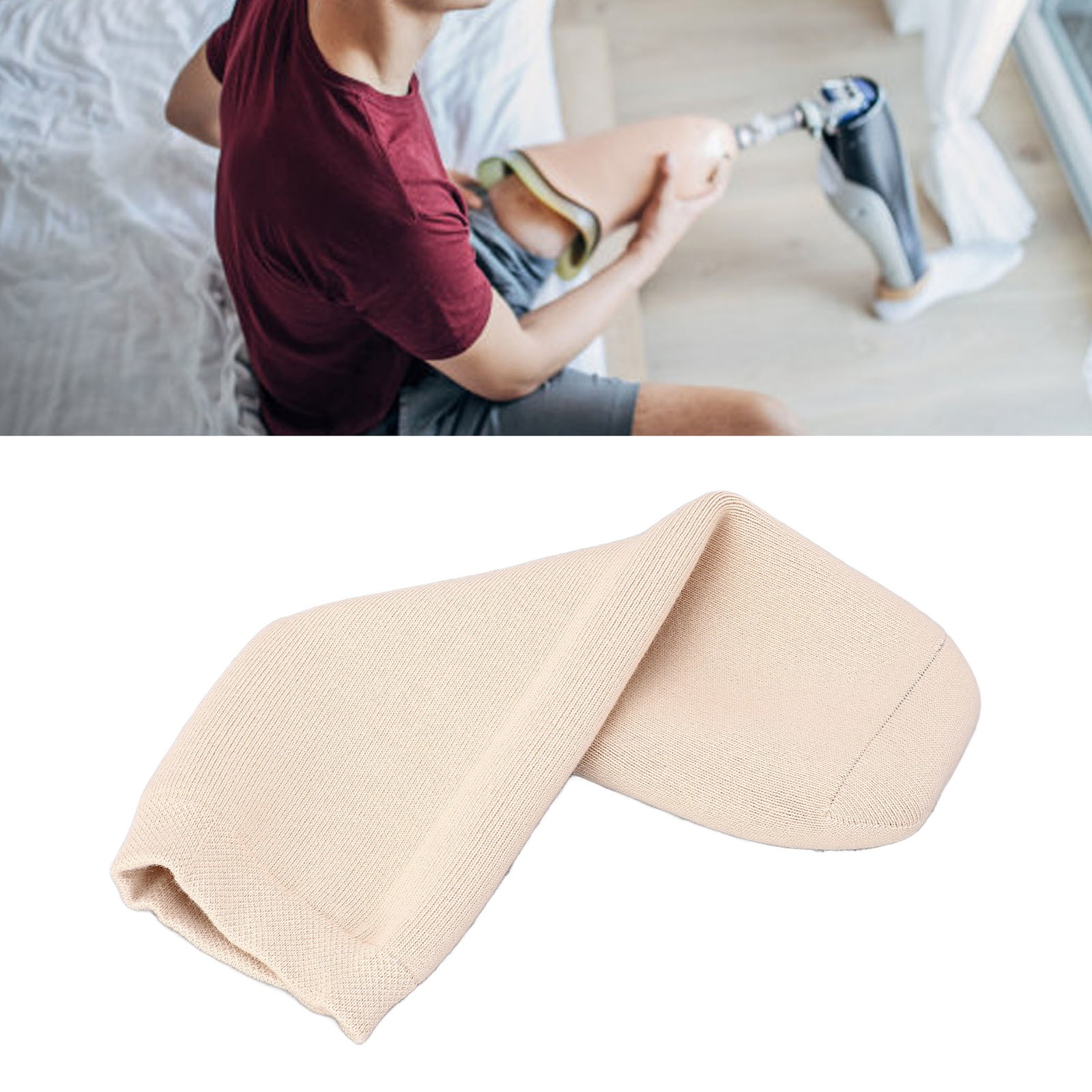 High Elasticity Gel Prosthetic Sock Reduce Friction For Lower Limb Excellent