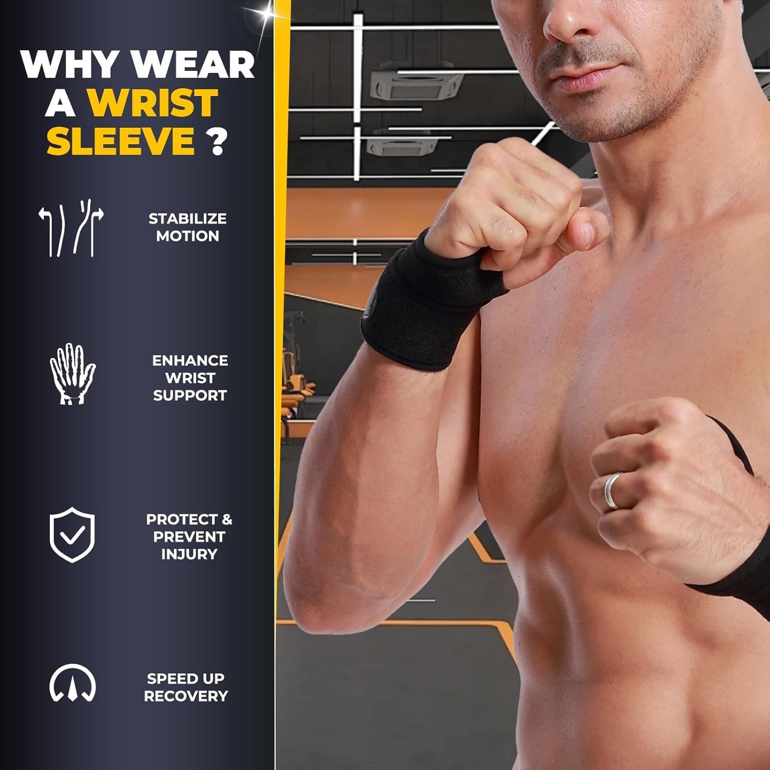 Eco-Friendly Adjustable Wrist Brace for Tendonitis & Arthritis Relief – Size M