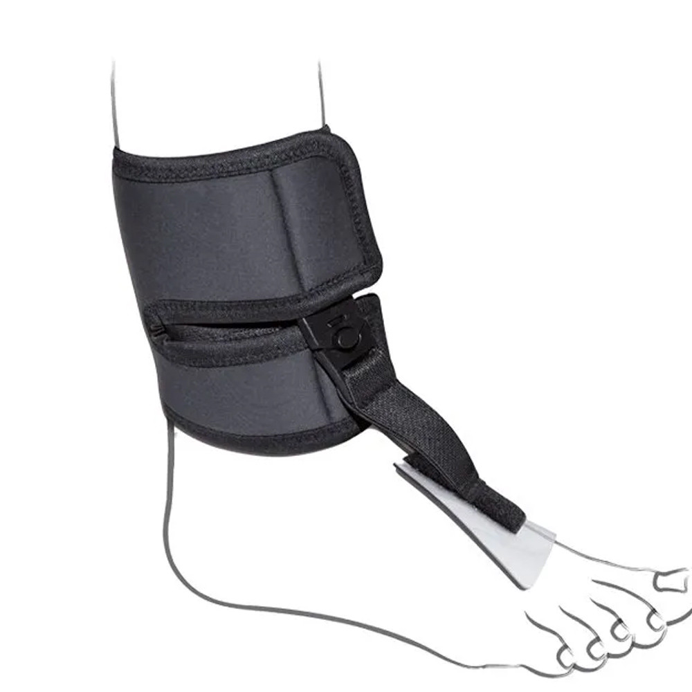Tenortho Dynamic Spring-up Pendant Foot Support Brace Black