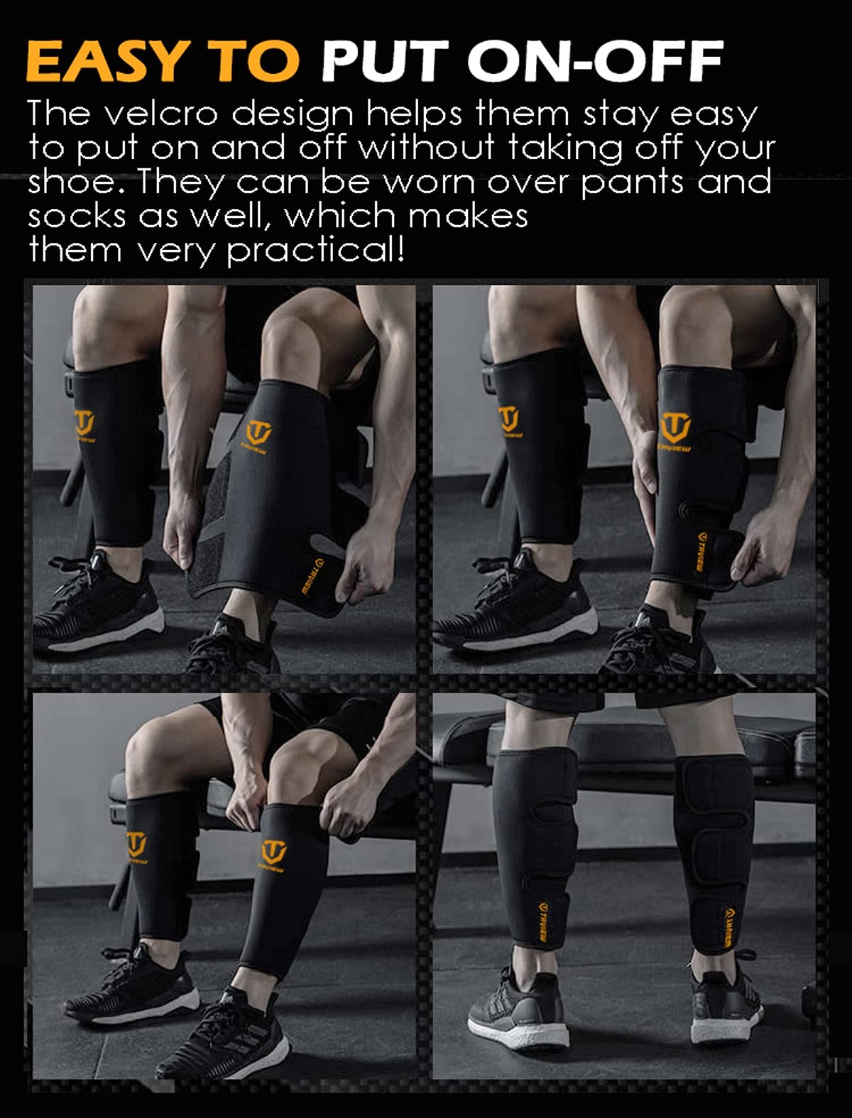 Deadlift Shin Guards 5mm Neoprene Calf Support Brace for Weightlifting Training