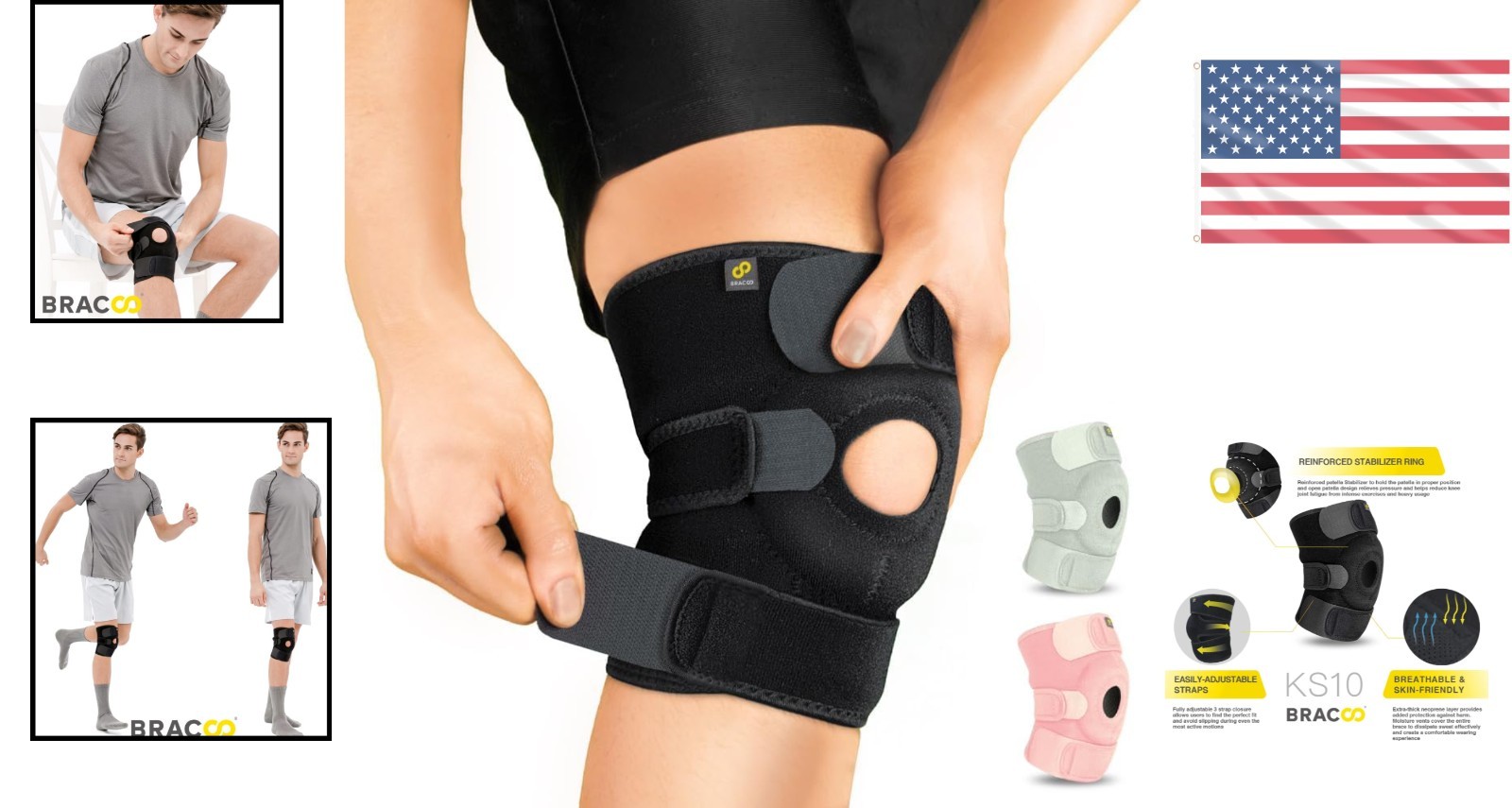 Reinforced Stabilizer Knee Sleeve – Effective Relief for Sports & Arthritis Pain