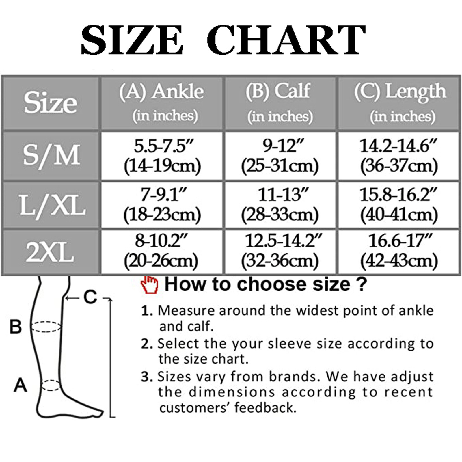 Open Toe Zipper Compression Socks 20-30mmHg Calf Leg Ankle Support Stocking
