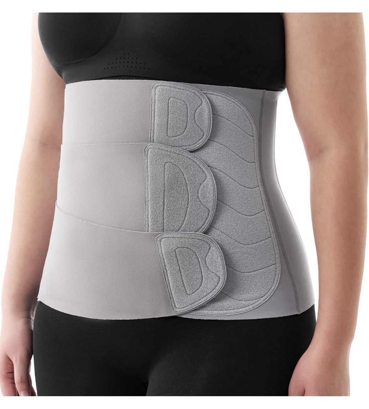 Momcozy Ergowrap Postpartum Belly Band-gray size medium