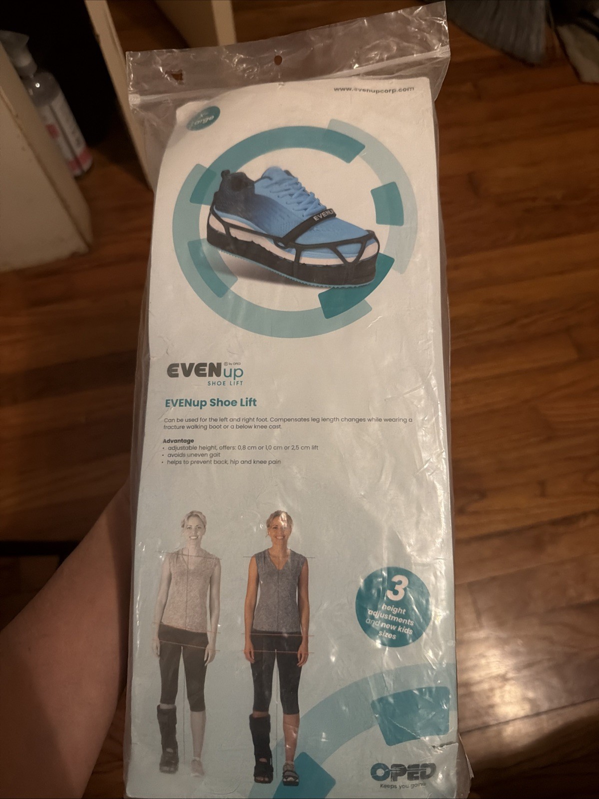 EvenUp Shoe Lift Balancer Leveler XL Medium Men 13.5 Women 14+ Even Up NEW