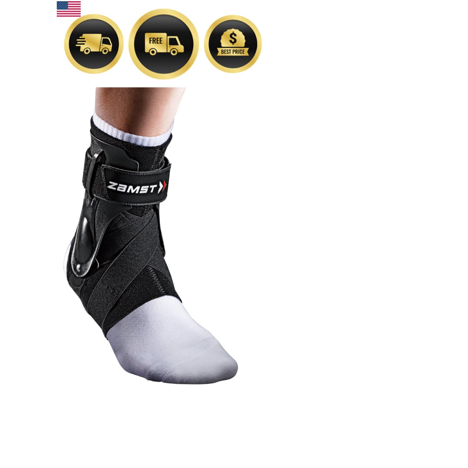 A2-DX Black Ankle Brace for Sports – Breathable Sports Ankle Support for Men …