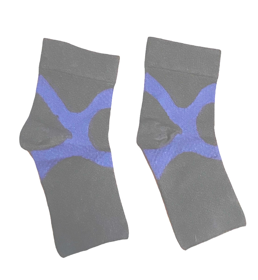 Open Toe Compression Sleeves for Plantar Fasciitis – 1 Pair Lg Unisex Socks