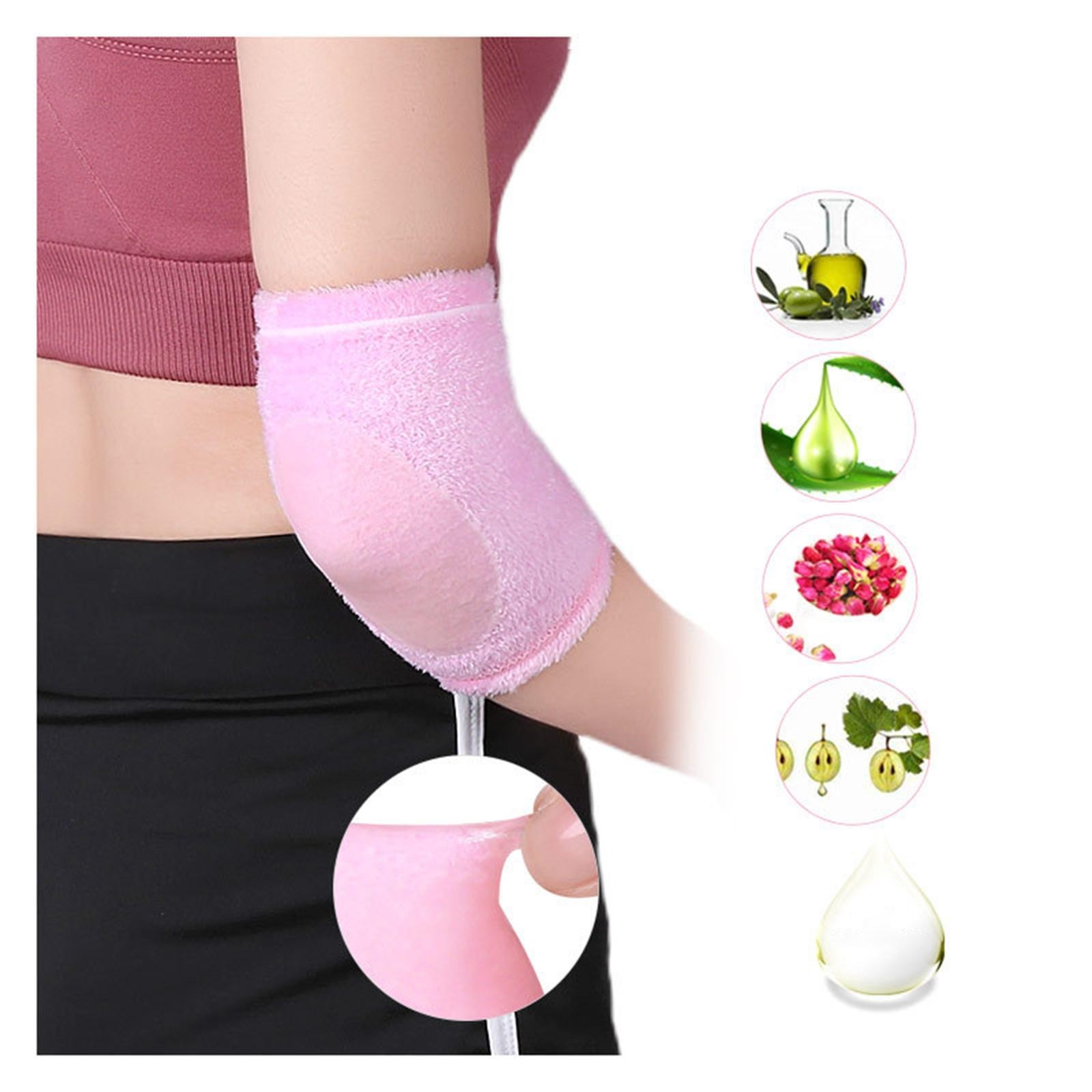 2x Moisturizing Gel Elbow Sleeve Elbow Brace Sports Support Brace for Home