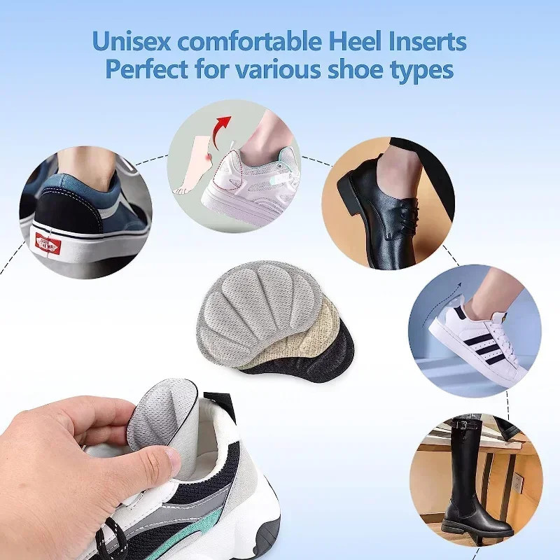 1/2Pairs Heel Stickers Insoles Patch Anti-Pain Pads Heel Care Heel Protector