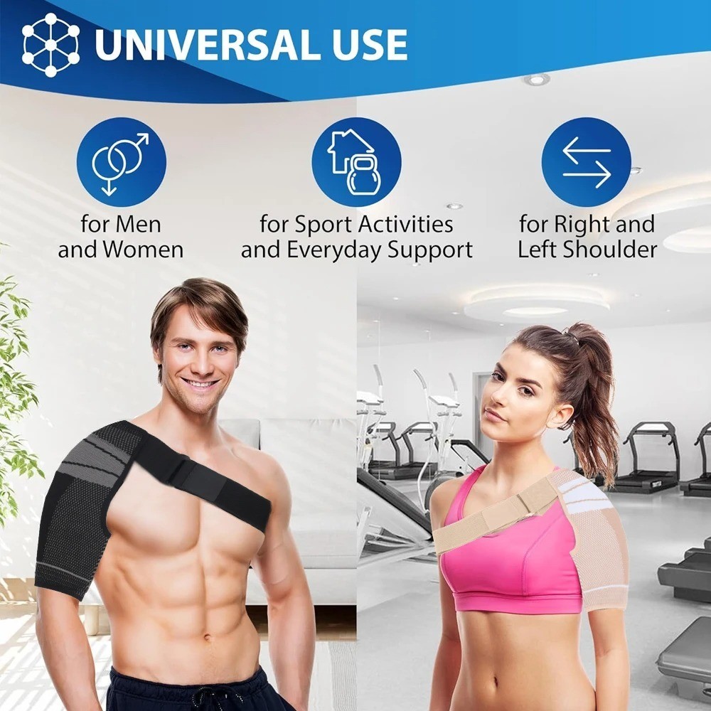 1pcs Shoulder Stability Brace Compression Sleeve for Rotator Cuff Support Injury