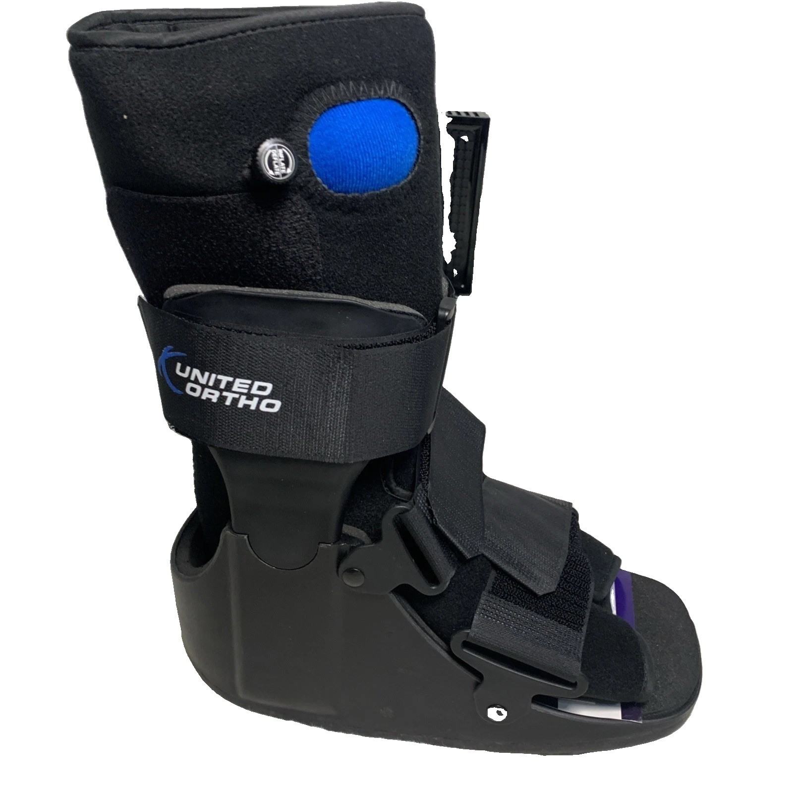 United Ortho Short Air Cam Walker Fracture Boot Small Black New