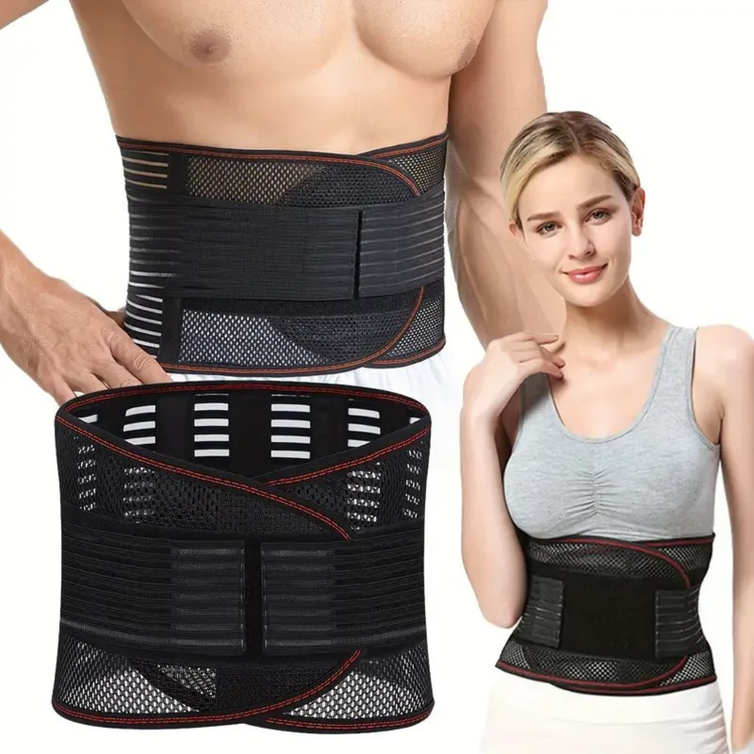Adjustable Lower Back Brace Lumbar Support Waist Belt Pain Relief Men Women