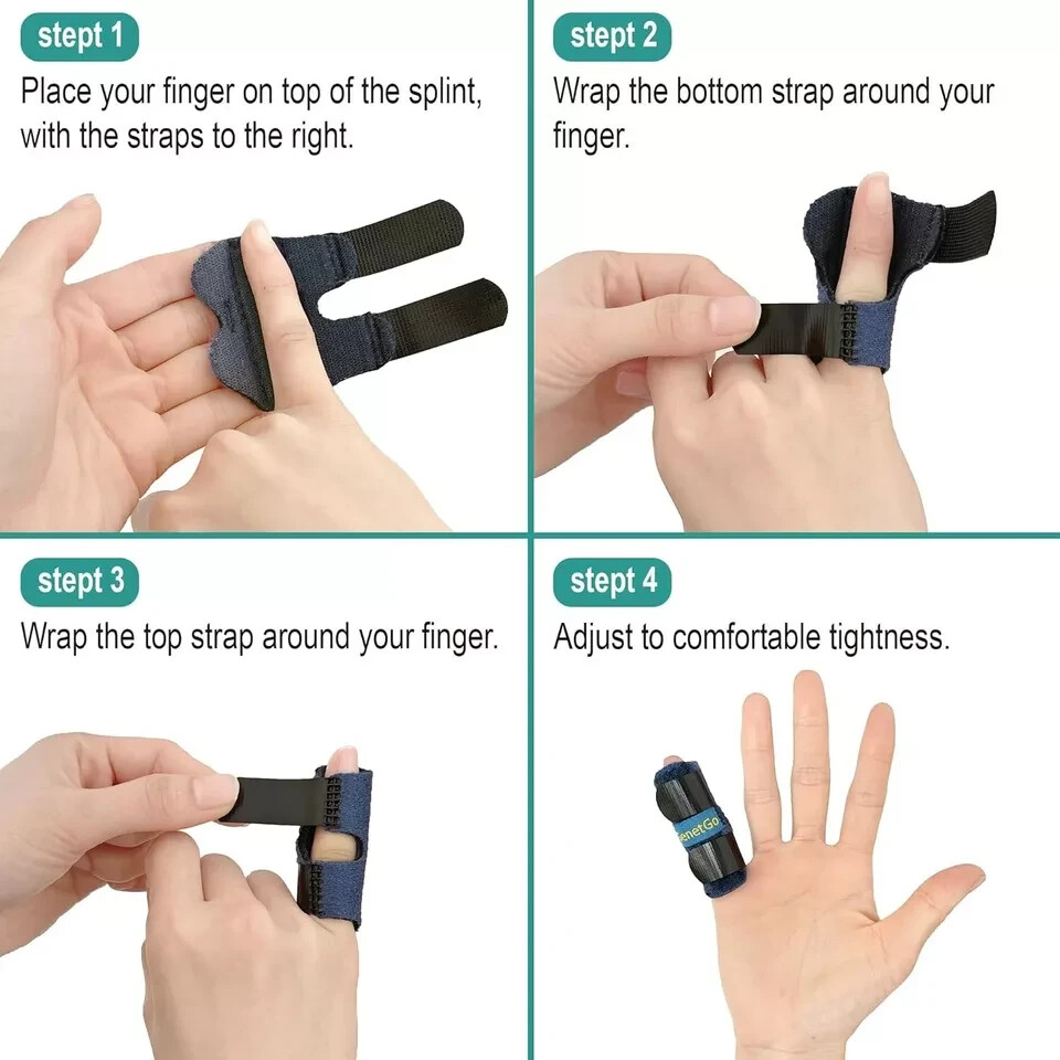 Small Trigger Finger Splint Pinkie Finger Brace for Broken Finger – 2 Pack…