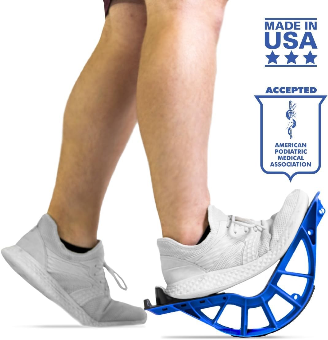 Plus Customizable/Adjustable Calf Stretcher and Foot Rocker for