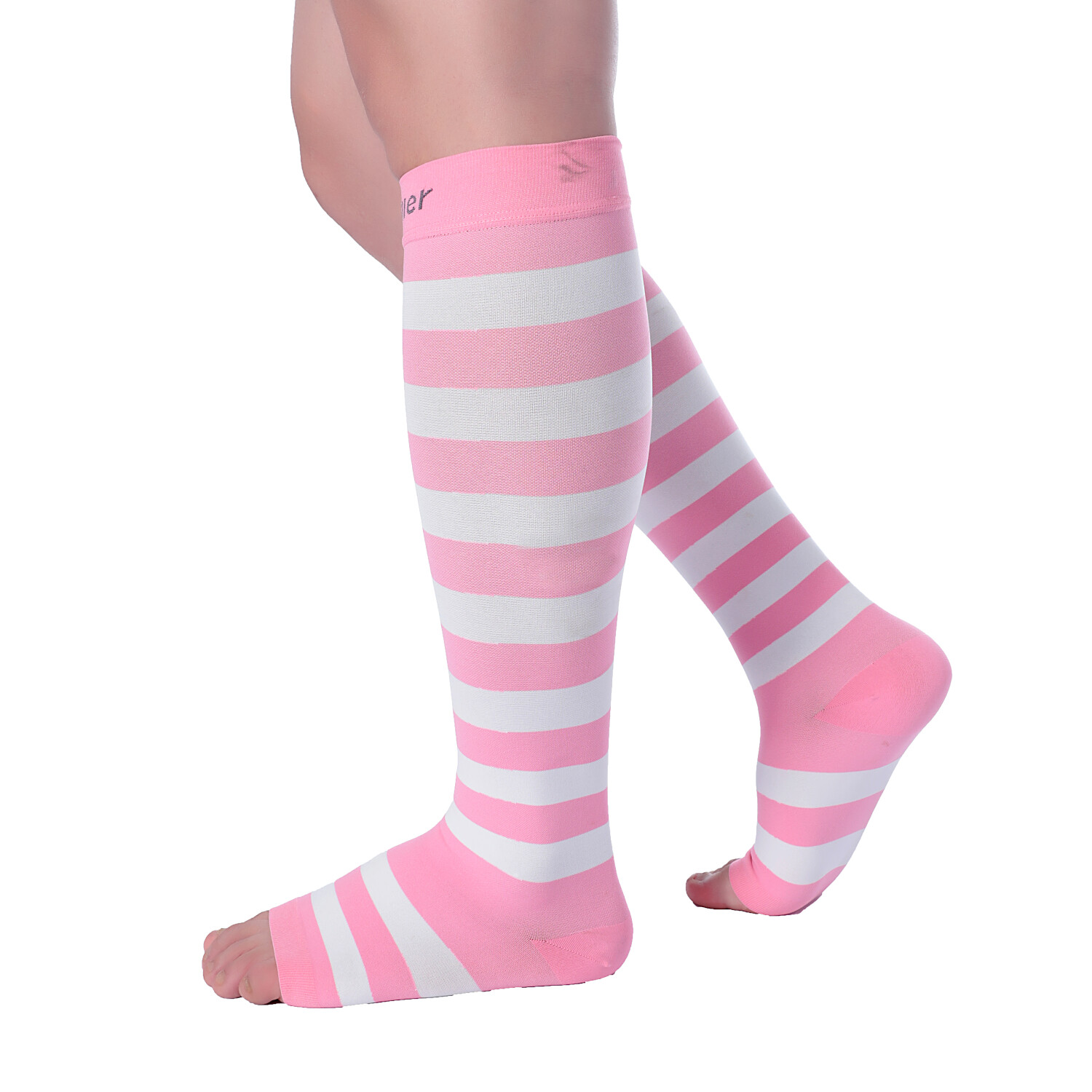 Doc Miller Open Toe Socks Compression Socks 15-20 mmHg Recovery Varicose Veins