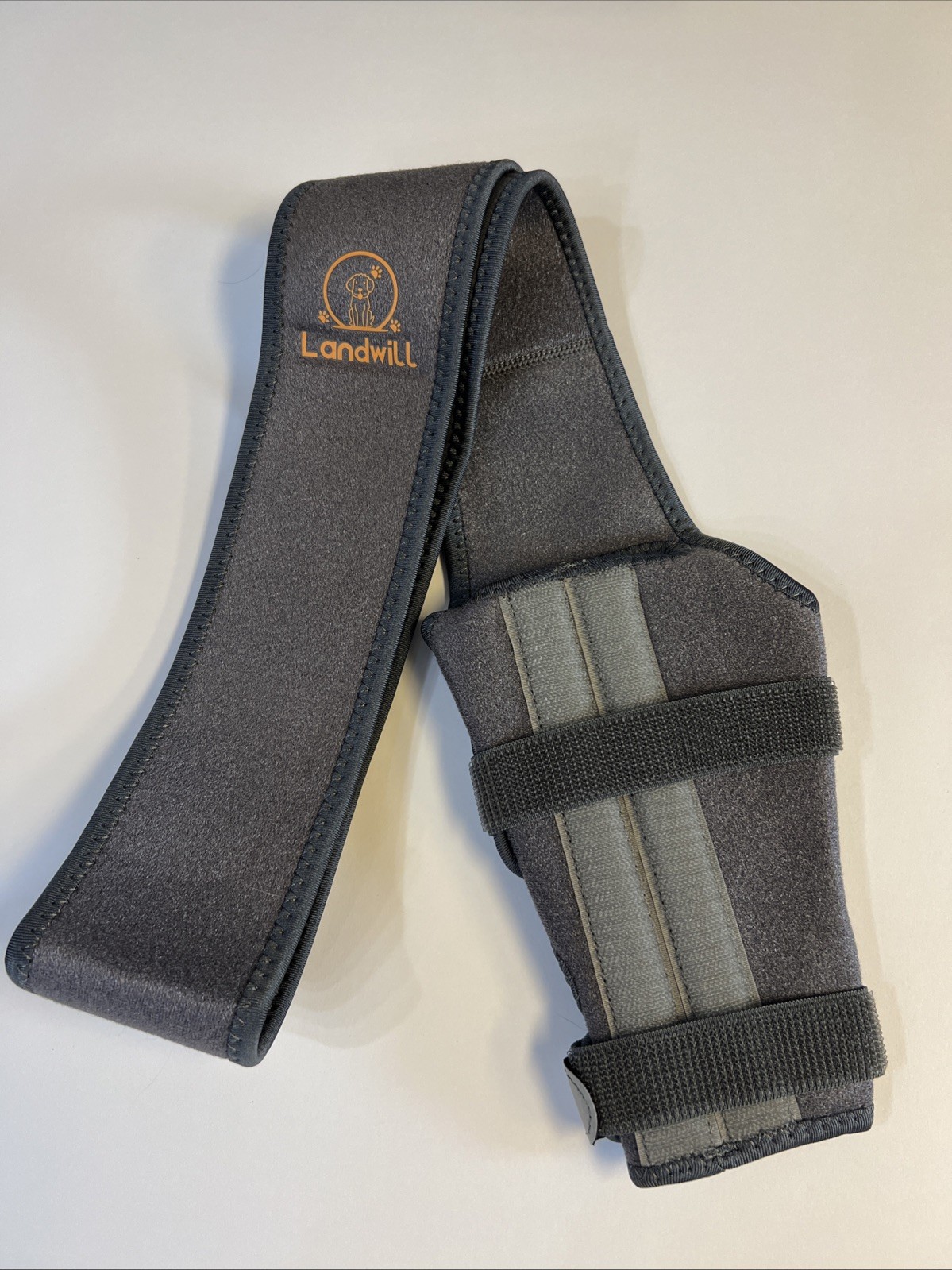 Landwill Dog Knee Brace Patella Relieves Joint Pain Large Gray NEW!
