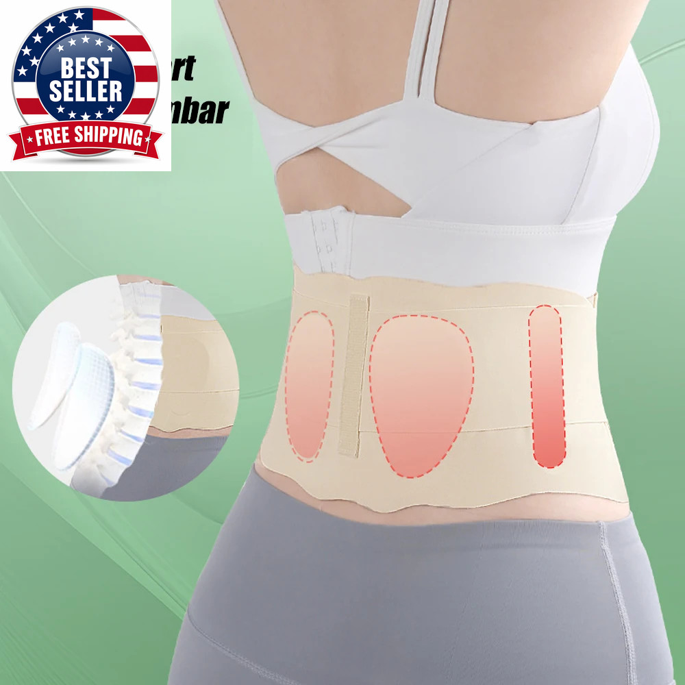 1Pcs Thin Back Braces for Lower Back Pain,Breathable Adjustable Waist Support Be