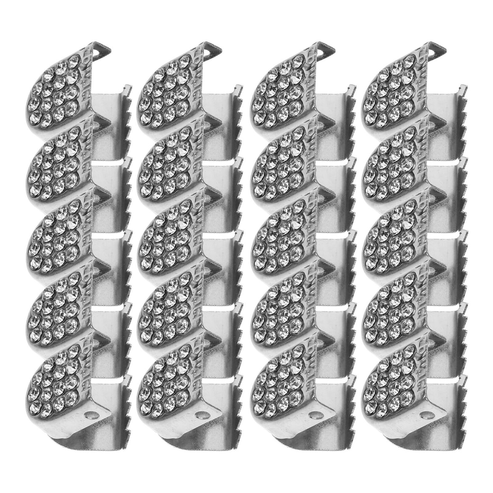 20pcs Metal Shoelaces Buckle Lock Shoelace End Clips No-tied Laces Tips End C…