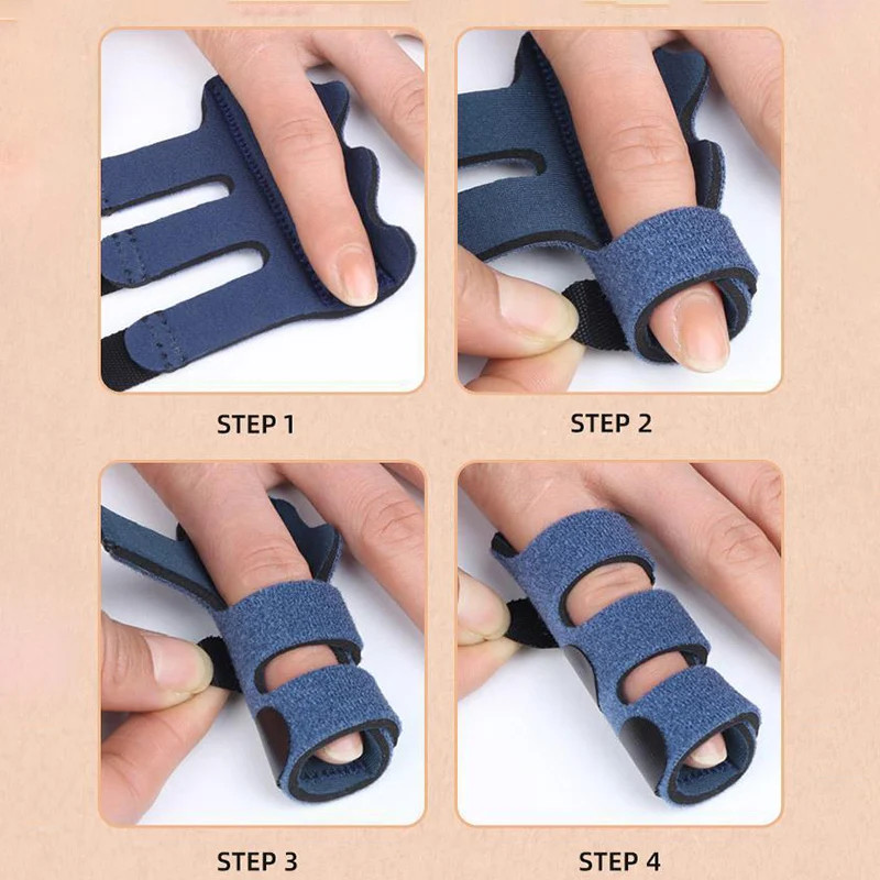 Breathable Finger Splint Brace for Index Middle Ring Fingers Arthritis Knuckle