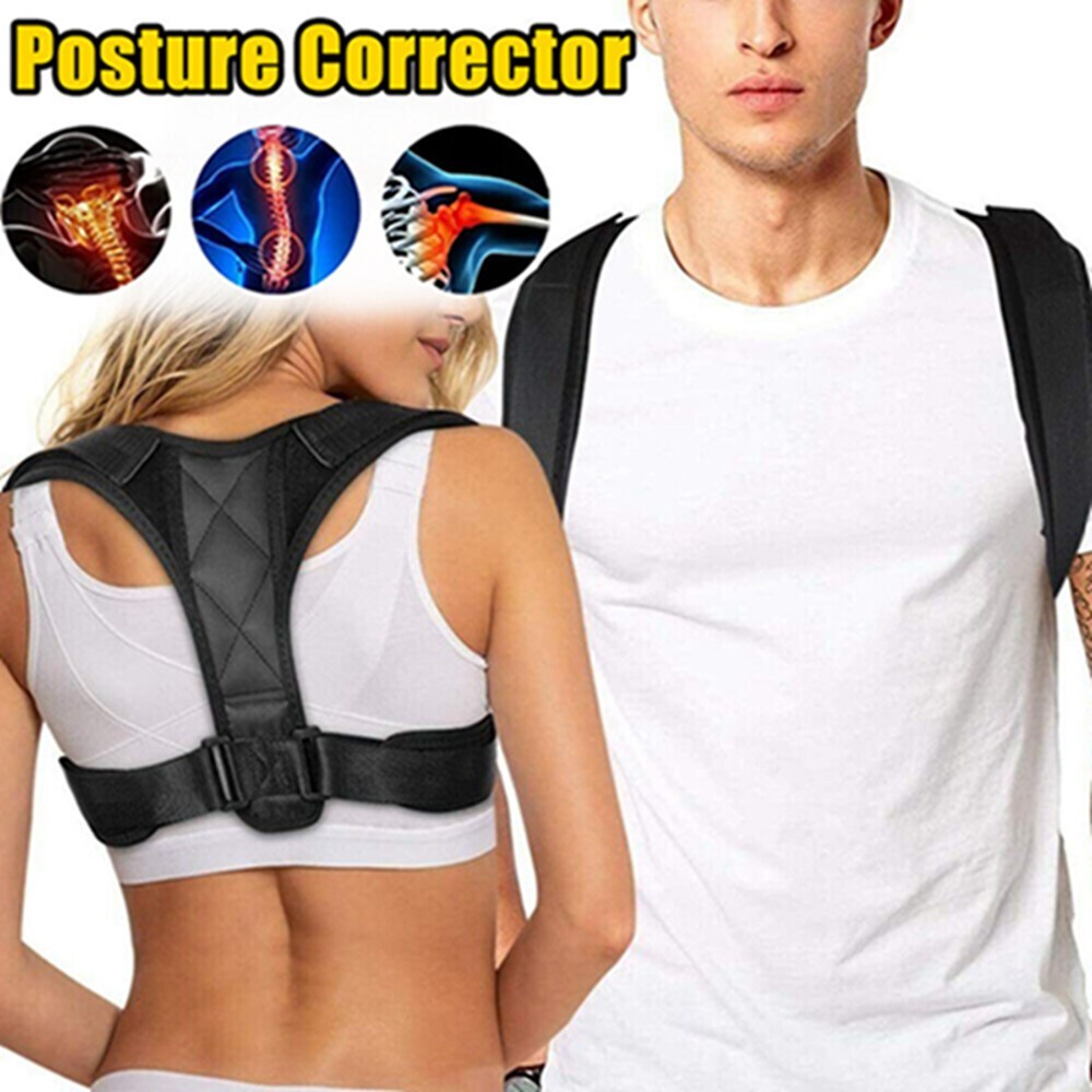 Universal Fit Upper Back Brace Adjustable For Clavicle-Support Back Pain Relief