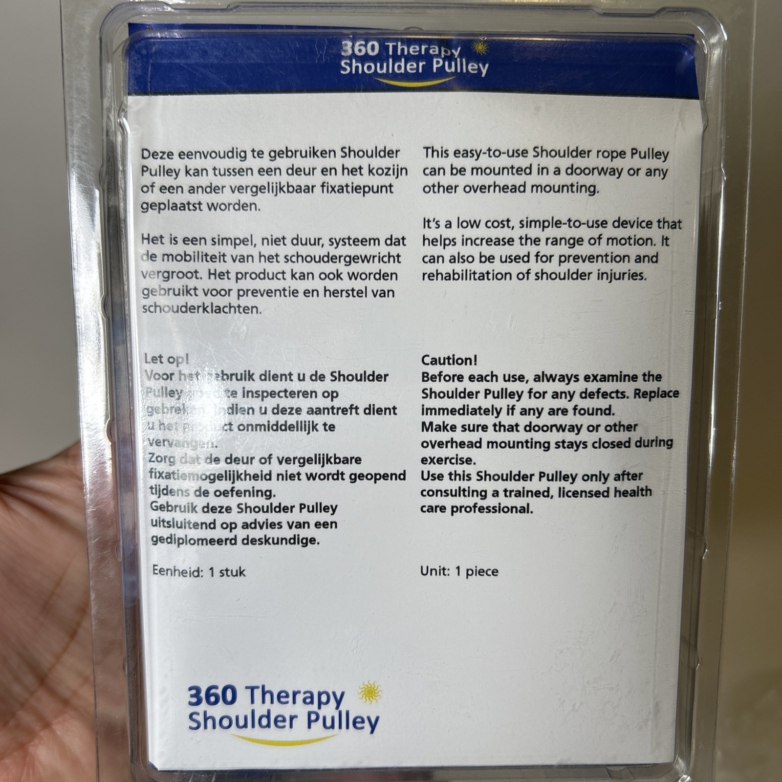360 Therapy Shoulder Pulley – Blue