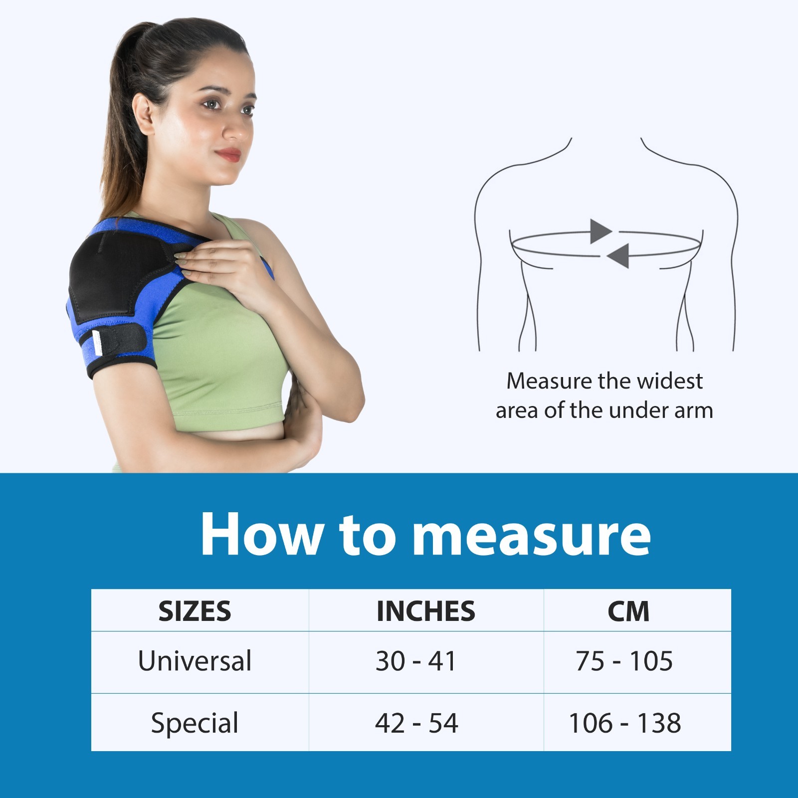 Shoulder Brace Support Compression Sleeve Torn Rotator Cuff AC Joint Pain Relief