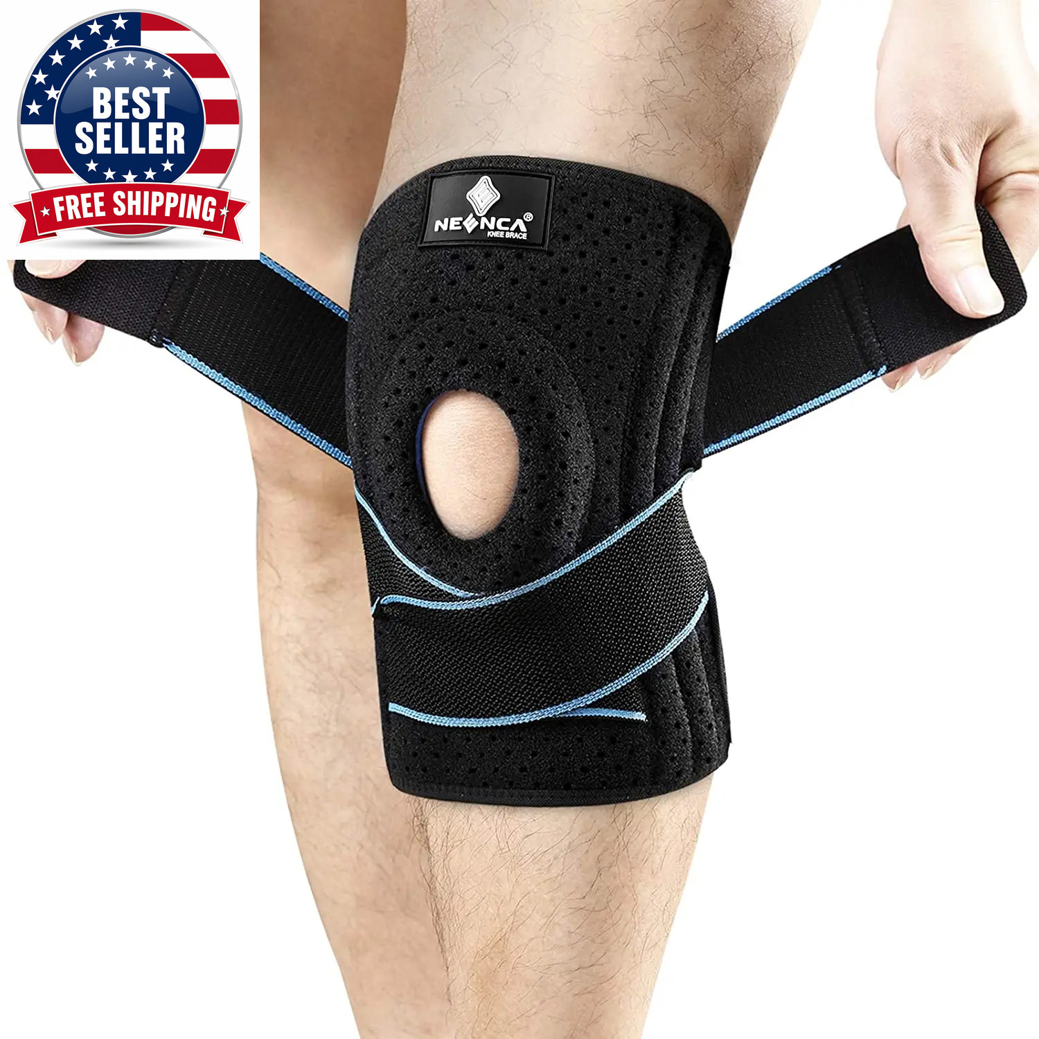 Knee Braces for Pain Men & Women with Patella Gel Pad Side Stabilizers, Arthriti