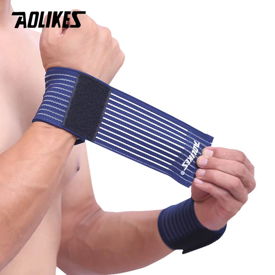 1PCS Cotton Elastic Bandage Hand Sport Wristband Gym Support Wrist Brace Wrap Ca