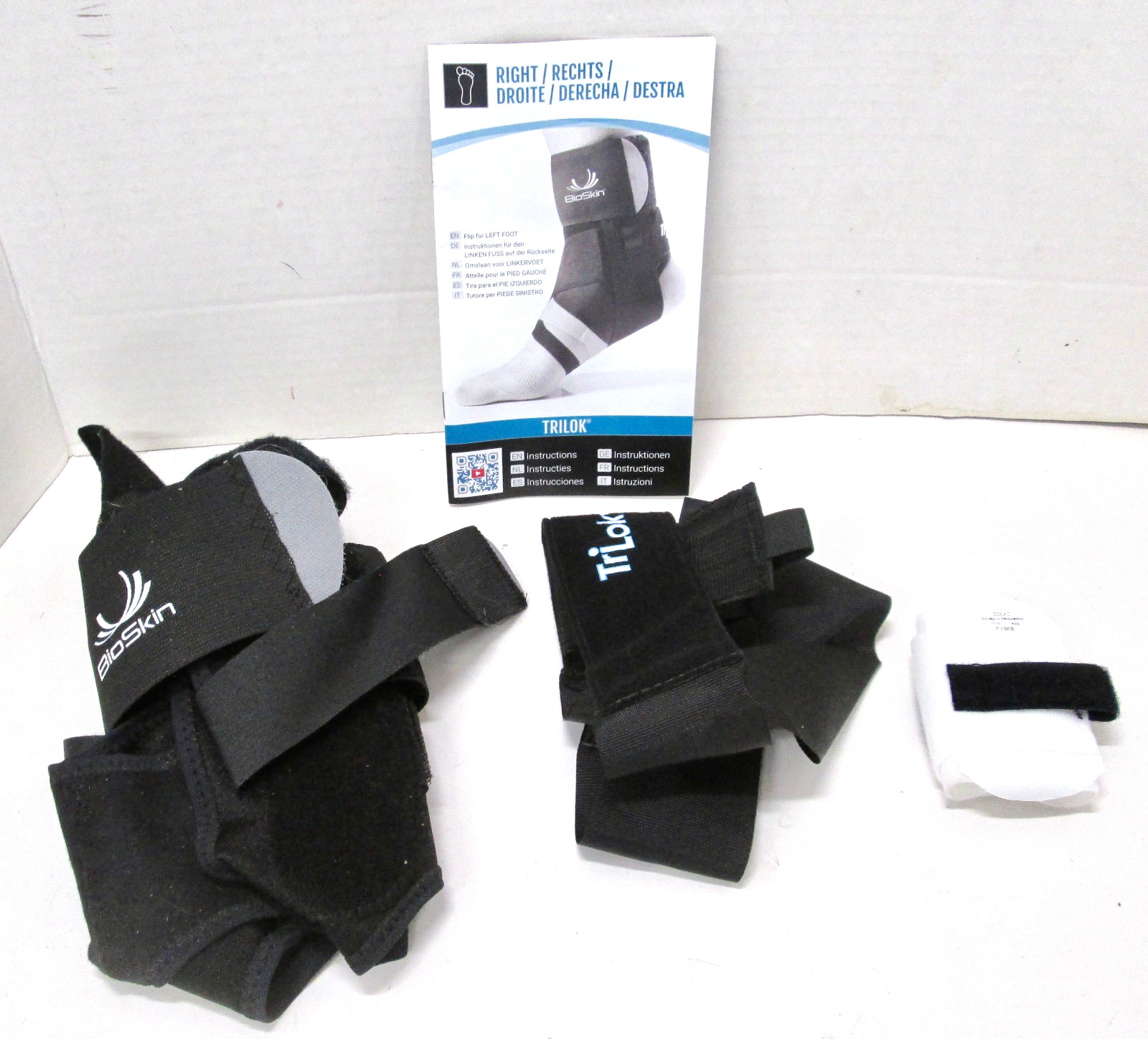 BioSKin TriLok ANKLE BRACE. Size Large #53603