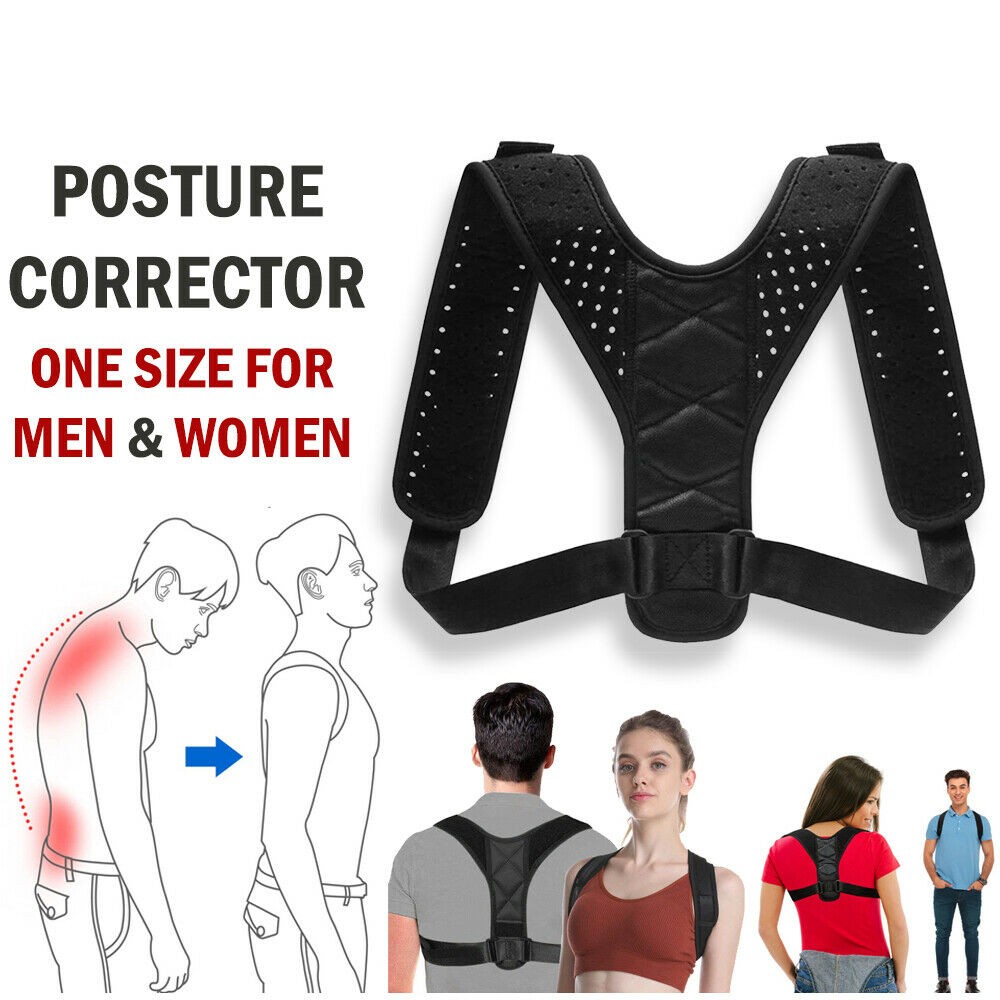 Adjustable Back Brace Posture Corrector Belt Men Women Spine Support Pain Relief