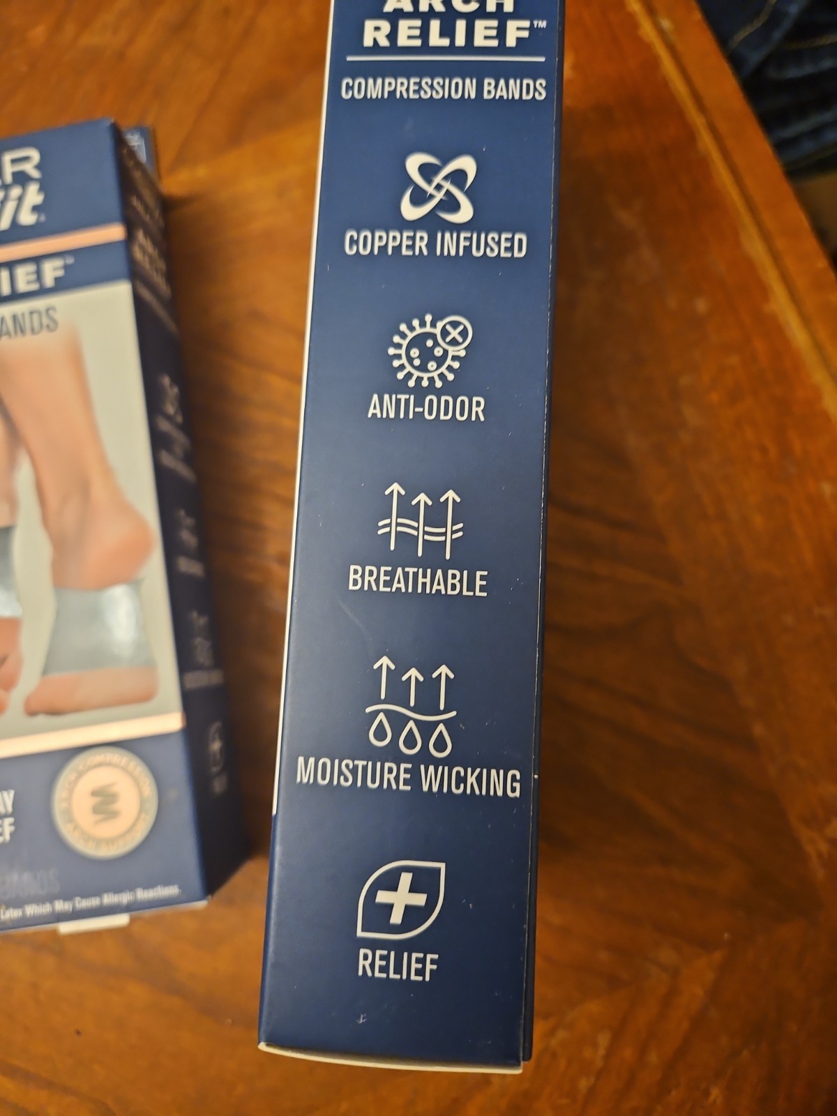 2x COPPER FIT ARCH RELIEF ORTHOTIC SUPPORT Fits Any Shoe ONE SIZE NIB