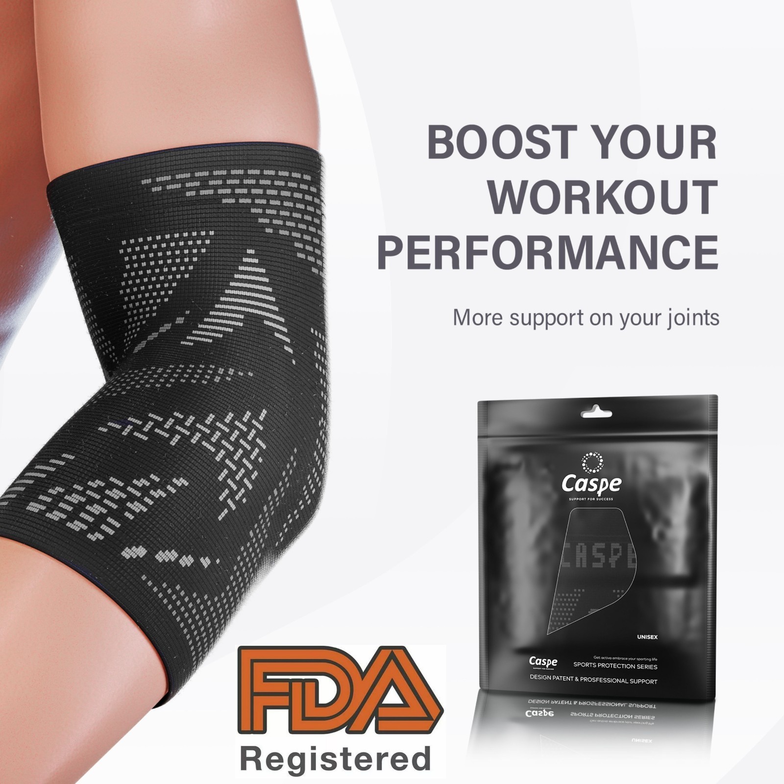 Caspe 2 Pack Elbow Brace for Tendonitis Sleeve Arthritis Tendonitis Joint Pain