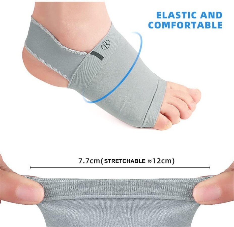 Metatarsal Compression Arch Support Sleeve Gel Pad Inside Flat Foot 1-3pairs