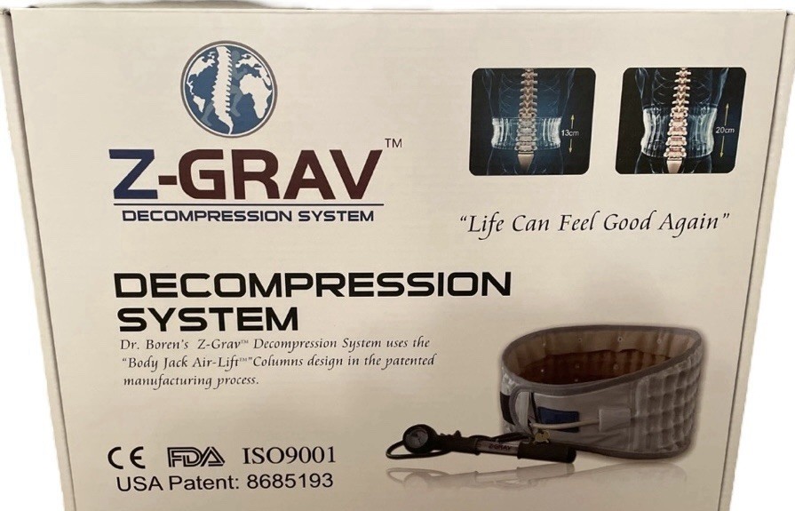 Z-Grav Spinal Decompression System Lumbar Belt For Back Pain Relief Sz. L