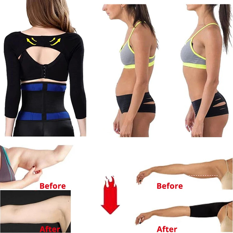 Arm Slimming Back Posture Corrector Arm Shaping Sleeves Fat Reduction for Women