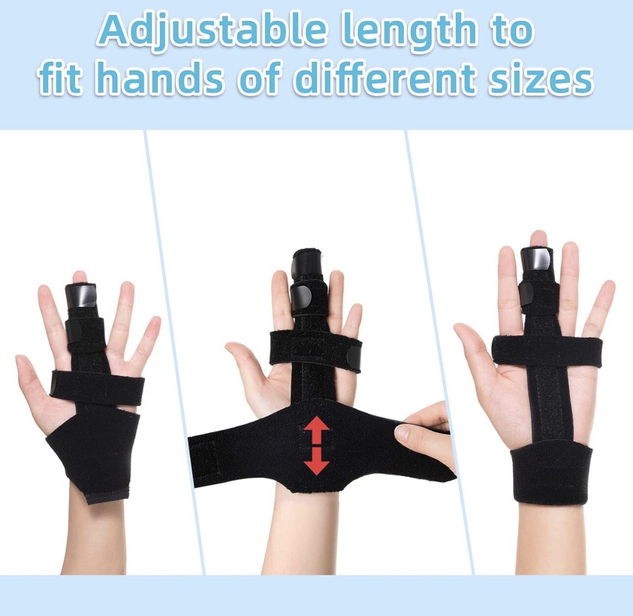 Fanwer Trigger Finger Splint – Finger Extension Splint Praised by Doctors Adj…